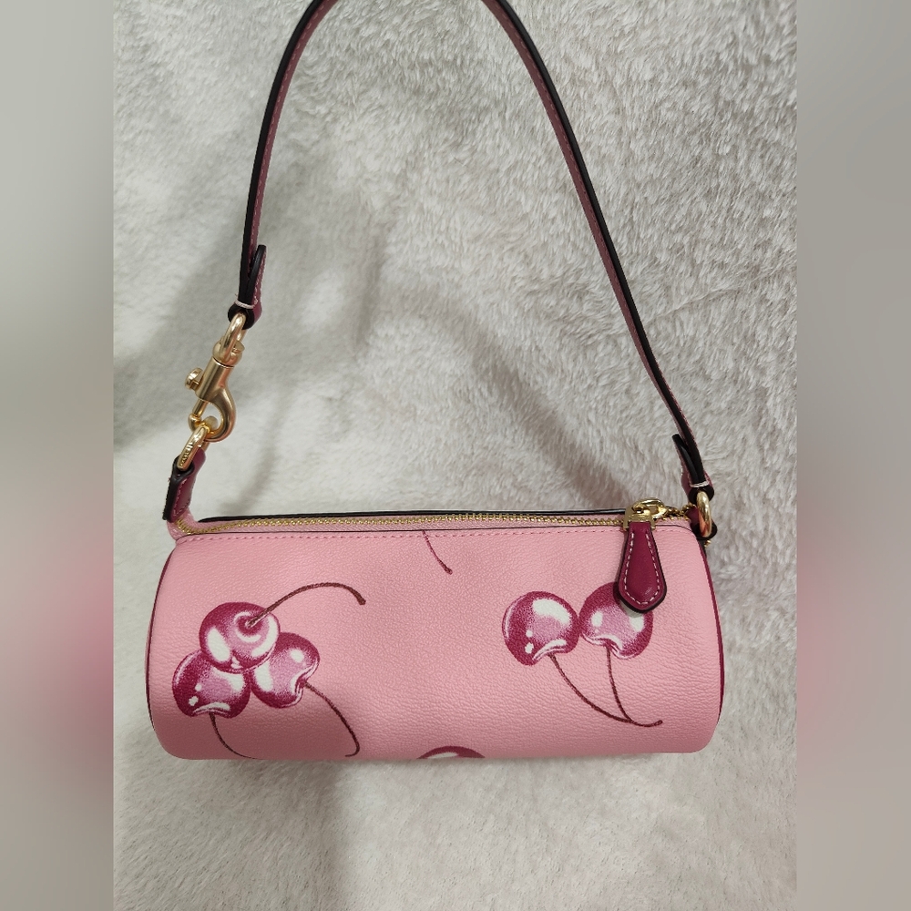 🍒Nolita Barrel Bag With Cherry Print - Picture 7 of 12